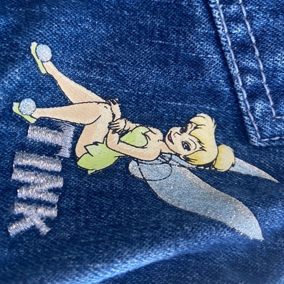 A half length, Jean jacket with Tinker Bell on it - Picture 2 of 7